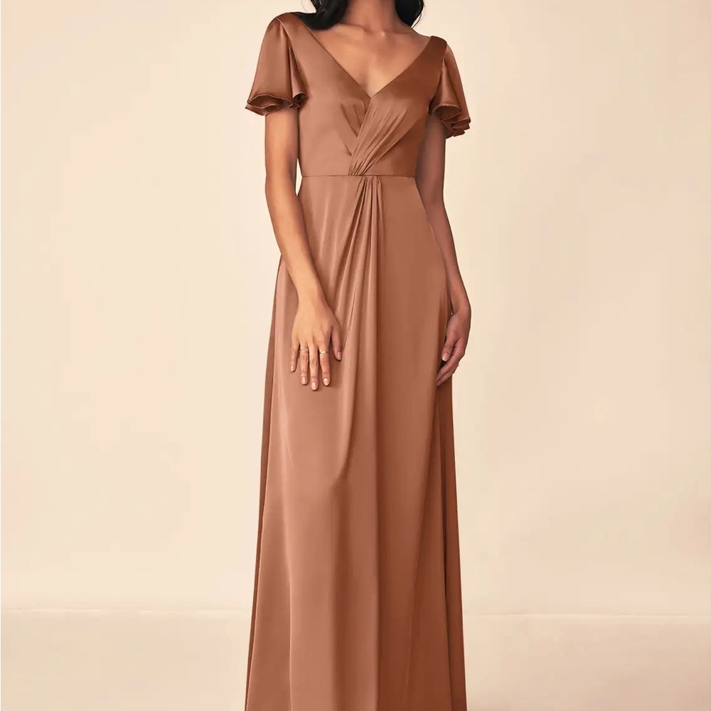 Soren Stretch Satin Bridesmaid Dress